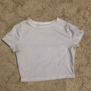 wild fable White Cropped Tee